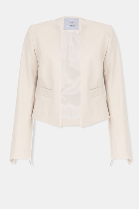 Kratki elegantni sako bez revera Tiffany Production